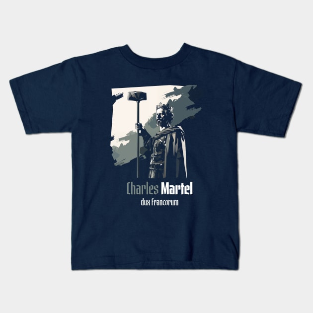 Charles Martel Kids T-Shirt by WickedAngel